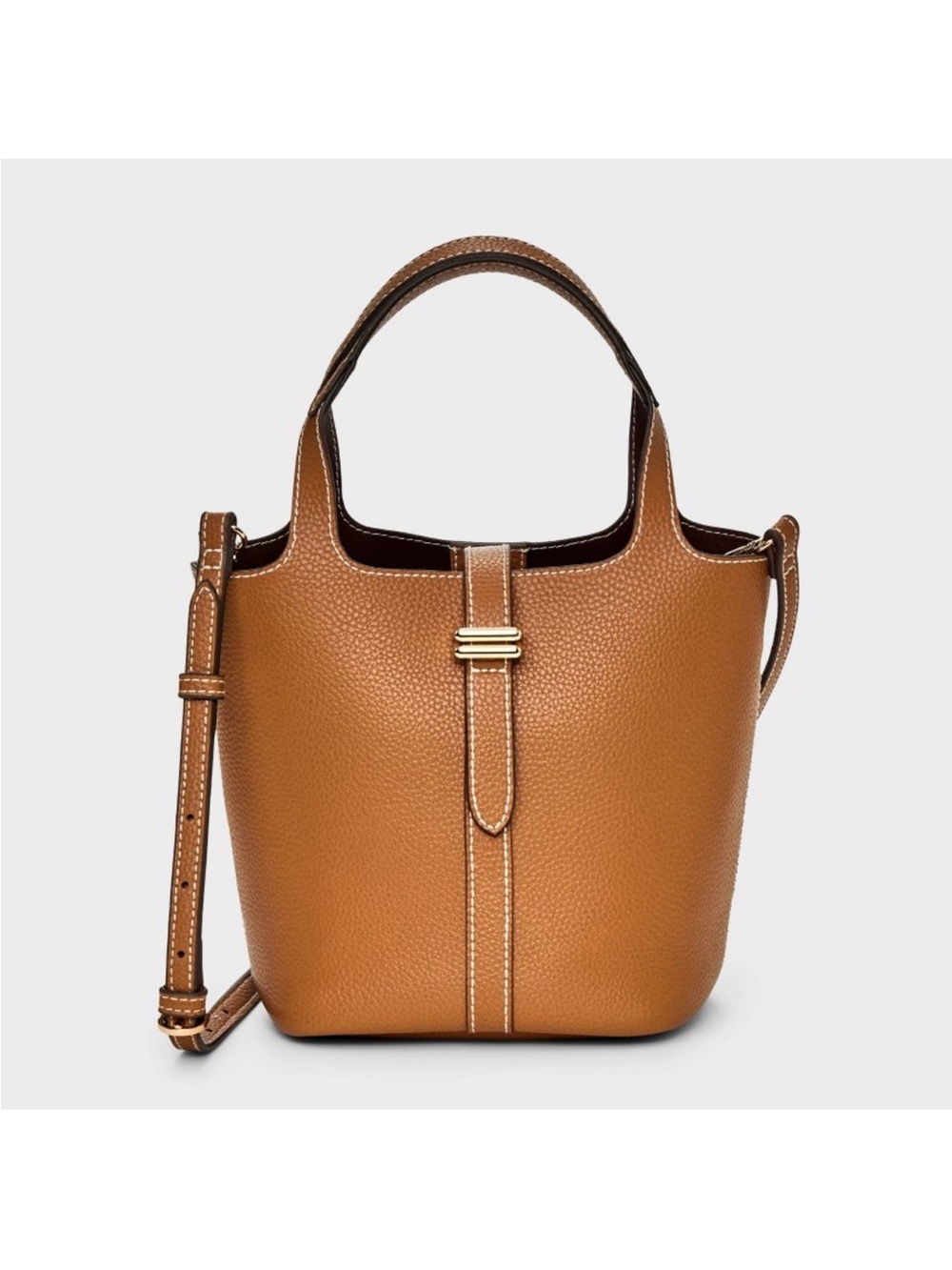 Mini Tulip Tote Handbag with Crossbody Strap